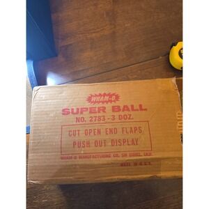 Vintage 1960s Wham-O Super Ball Store Counter Display Box No 2783 EMPTY Zectron
